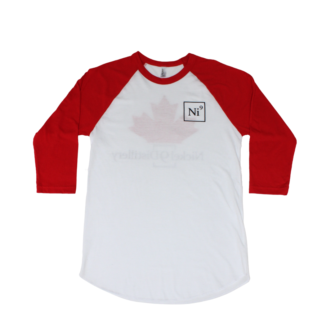 Red Ni9 Baseball Tee