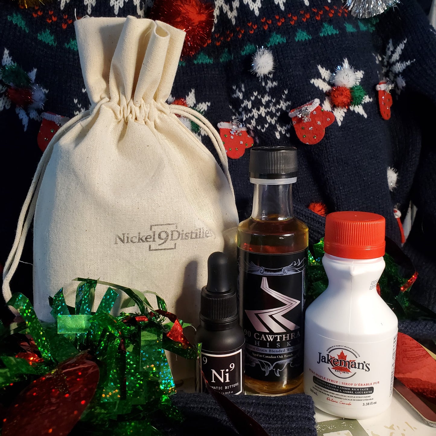 Santa's Stocking Sack - Old Fashioned Cocktail Kit