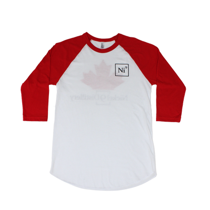 Red Ni9 Baseball Tee