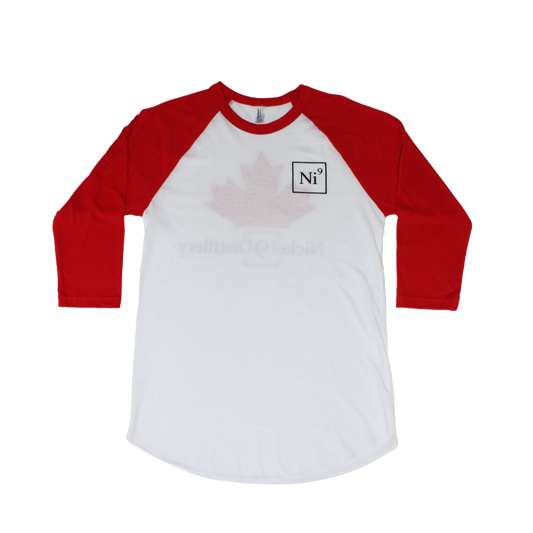 Red Ni9 Baseball Tee